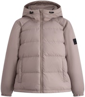 CALVIN KLEIN Classic Patch Hooded Down Jacket Unisex Duck Down Coat. J324341 CALVIN KLEIN Classic Patch Hooded Down Jacket Unisex Duck Down Coat. J324341