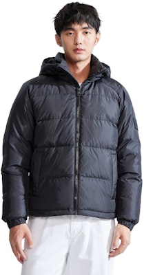 カルバンクライン クラシックパッチ フード付きダウンジャケット ユニセックスコート J324341 Cheap カルバンクライン クラシックパッチ フード付きダウンジャケット ユニセックスコート J324341