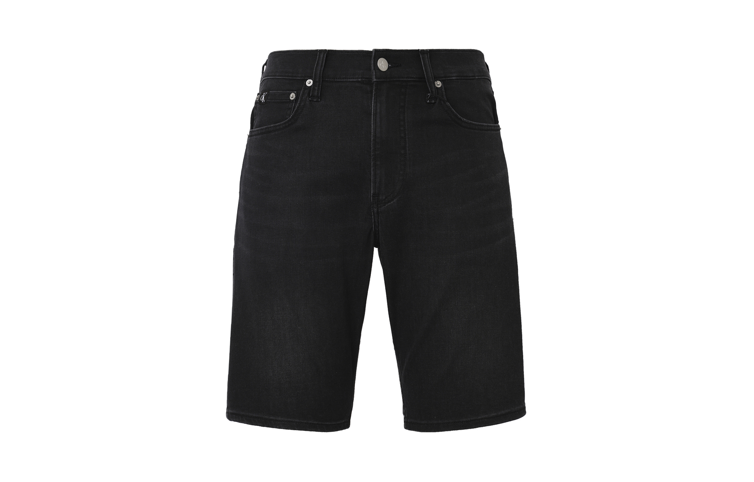 Calvin Klein Colorblock Comfy Straight Denim Shorts  Black J325505-1BY