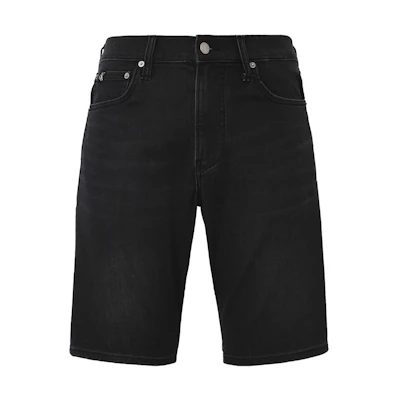 Calvin Klein Colorblock Comfy Straight Denim Shorts Black J325505-1BY