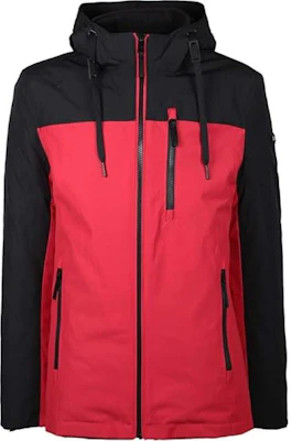 Calvin Klein Jaket Hoodie Resleting Warna Blok Merah CM004128-RCE Buy Calvin Klein Jaket Hoodie Resleting Warna Blok Merah CM004128-RCE
