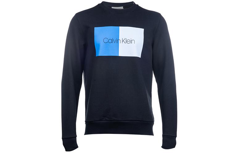 Calvin Klein Colorblock Logo Crewneck Sweatshirt Black K10K103498-013