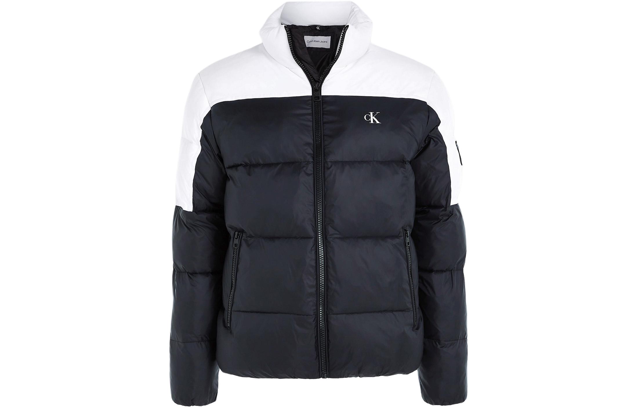 Calvin Klein Colorblock Print Zip-Up Jacket Navy Blue () J30J323461-BEH