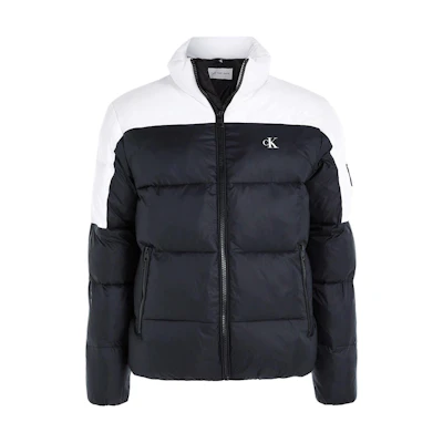 Calvin Klein Colorblock Print Zip-Up Jacket Navy Blue () J30J323461-BEH