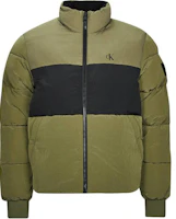 Calvin Klein Colorblock Stand Collar Loose Zip Jacket Green Mens POIZON24072271 Calvin Klein Colorblock Stand Collar Loose Zip Jacket Green Mens POIZON24072271
