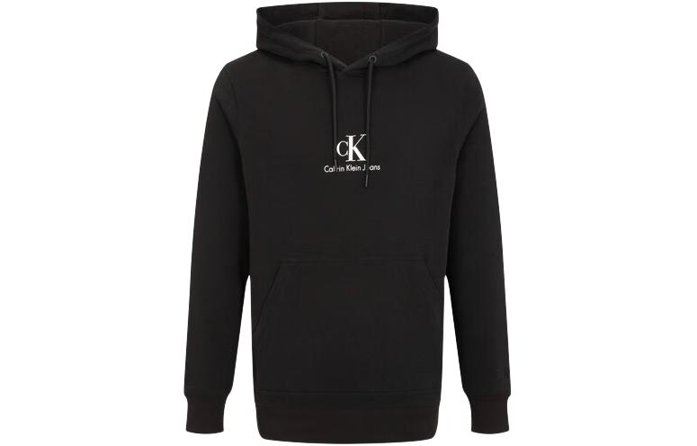 Calvin Klein Couple Series Unisex Black Cotton Printed Hoodie J318475-BEH