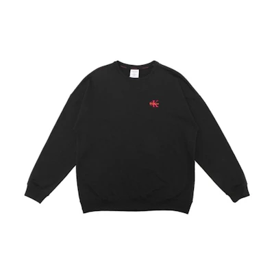 Calvin Klein Crewneck Embroidered Sweatshirt Black NM2420-001