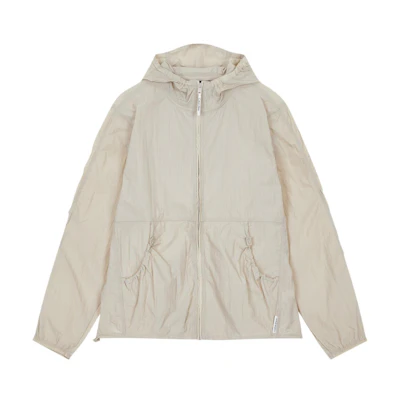 Calvin Klein Crinkle Windbreaker Jacket Pink Beige 4MS4O522-020