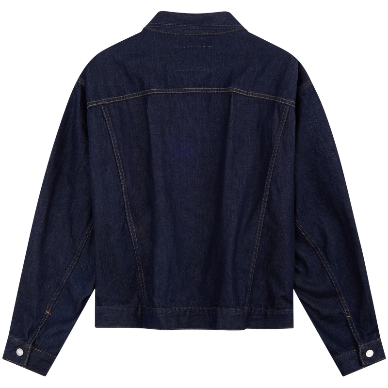 Lookbook 卡尔文克莱因男士经典复古宽松款牛仔纽扣夹克 J326391