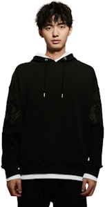 Calvin Klein Hoodie Unisex Hitam Putih Bordir Naga Space Black. J400357 Sizing Calvin Klein Hoodie Unisex Hitam Putih Bordir Naga Space Black. J400357