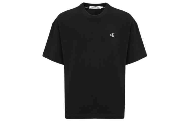 CALVIN KLEIN Embossed Logo Crewneck Short Sleeve Unisex T-Shirt. J400280-BEH