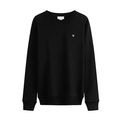 Calvin Klein Embroidered Logo Cotton Pullover Sweatshirt J326966