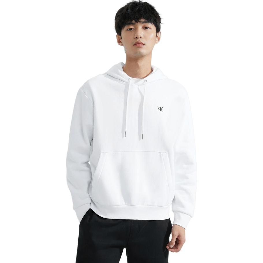 Shop 卡尔文克莱因刺绣标志抽绳连帽衫月光白 40QM431-YAA