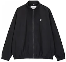 Calvin Klein Embroidered Logo Windbreaker Jacket Unisex - Space Black J400284-BEH Calvin Klein Embroidered Logo Windbreaker Jacket Unisex - Space Black J400284-BEH