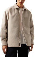 Calvin Klein Fall Embroidered Solid Casual Polo Long Sleeve Jacket Men Beige J327311-PED Calvin Klein Fall Embroidered Solid Casual Polo Long Sleeve Jacket Men Beige J327311-PED