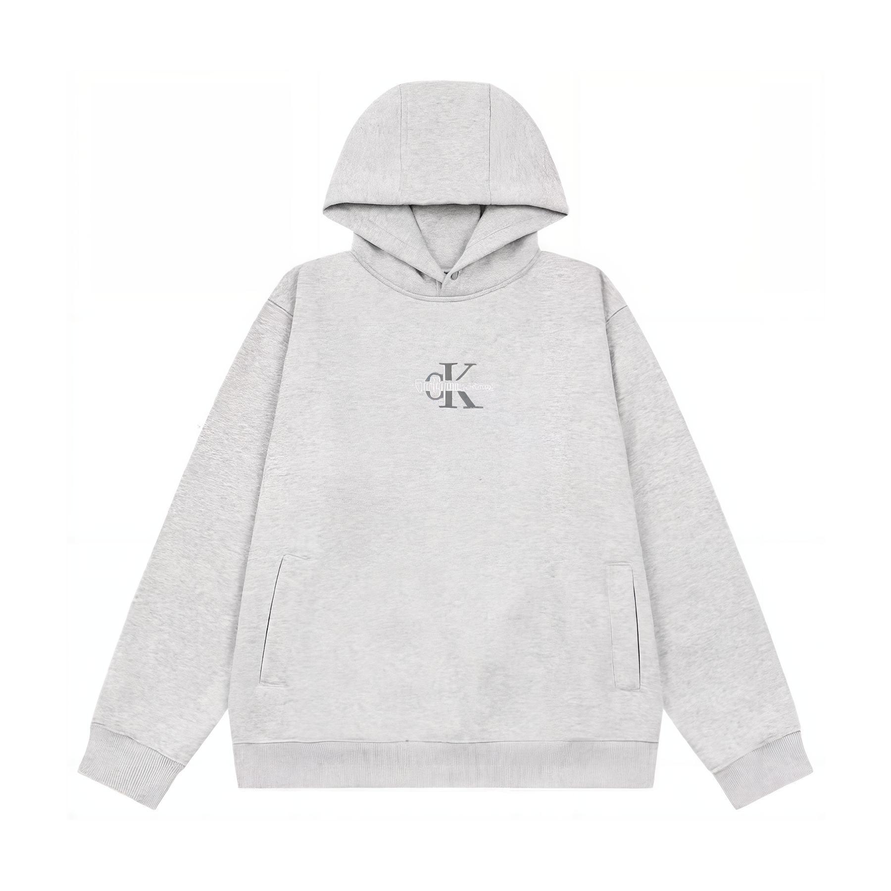 Calvin Klein Fall Fashion Casual Hoodie Unisex Grey J325480-P01