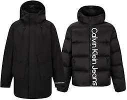 Calvin Klein Fall Winter Waterproof Windproof 3-in-1 Down Coat Unisex. J322366 Calvin Klein Fall Winter Waterproof Windproof 3-in-1 Down Coat Unisex. J322366