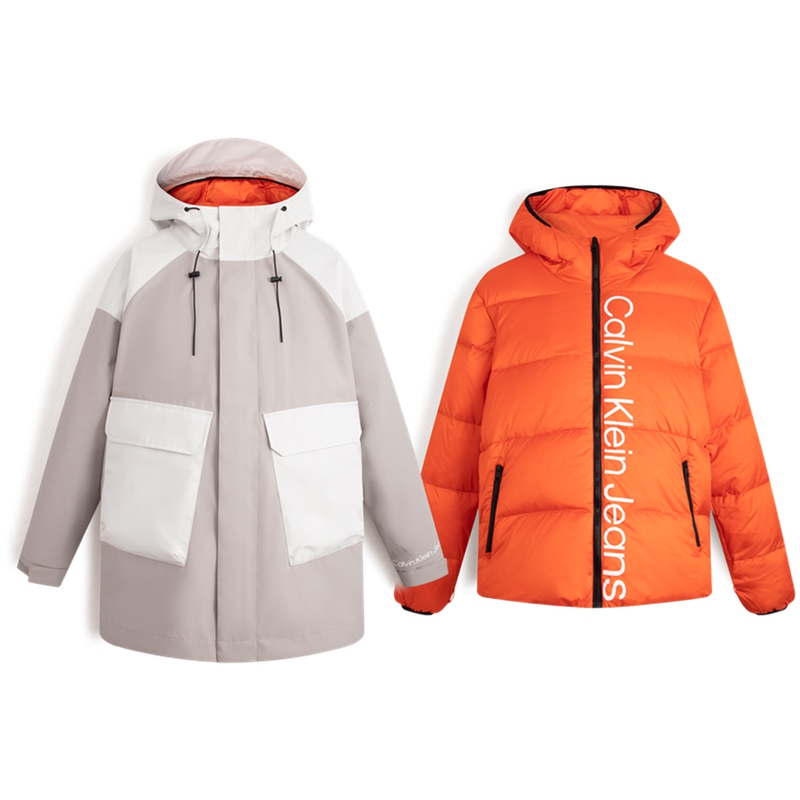 Details for Calvin Klein Fall Winter Waterproof Windproof 3-in-1 Down Coat Unisex. J322366