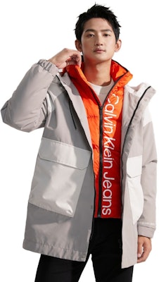 Calvin Klein Fall Winter Waterproof Windproof 3-in-1 Down Coat Unisex. J322366 Cheap Calvin Klein Fall Winter Waterproof Windproof 3-in-1 Down Coat Unisex. J322366