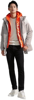 Calvin Klein Fall Winter Waterproof Windproof 3-in-1 Down Coat Unisex. J322366 1