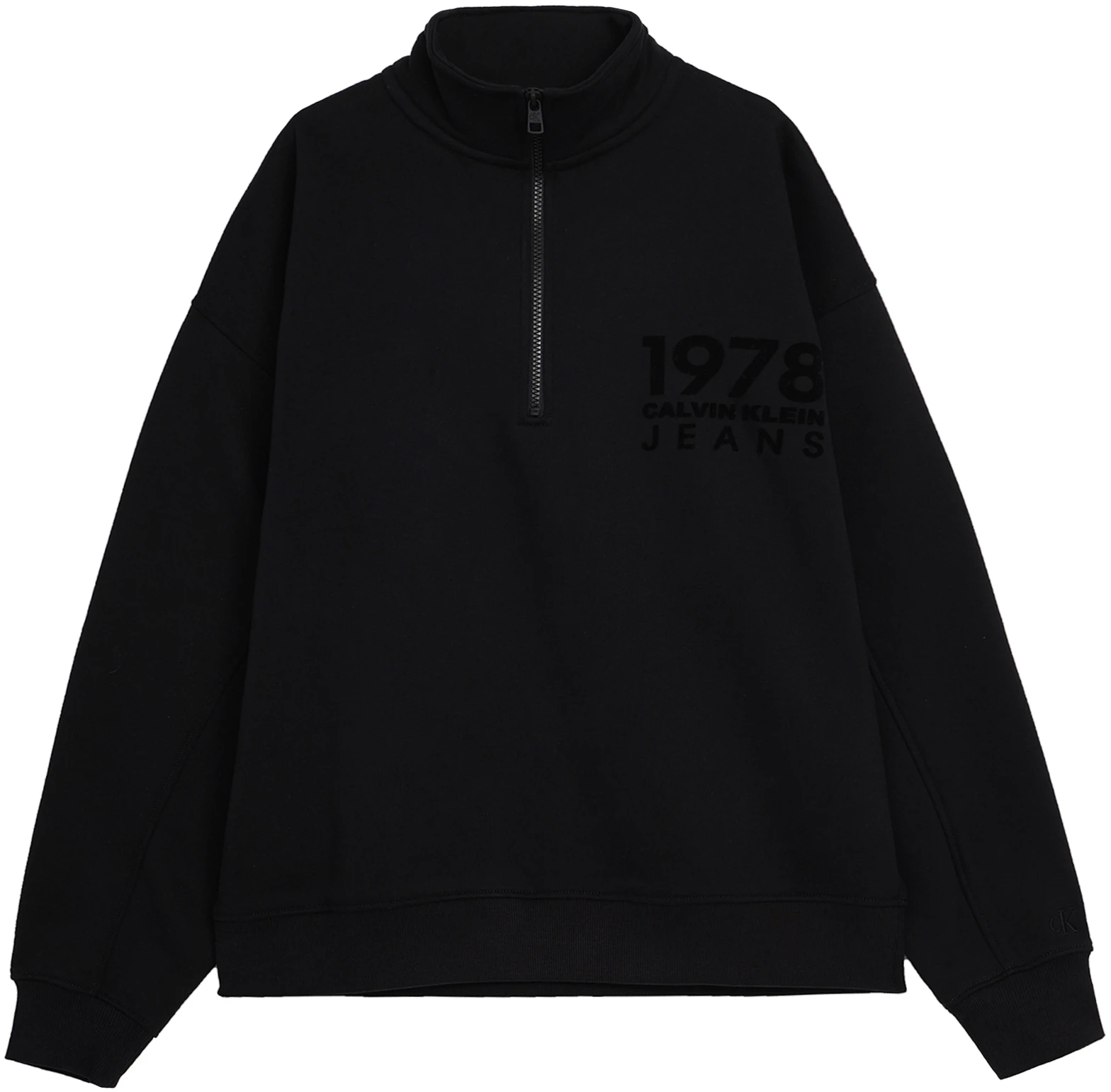 calvin-klein-flocked-logo-half-zip-loose-fit-fleece-sweatshirt-space-black-j324100