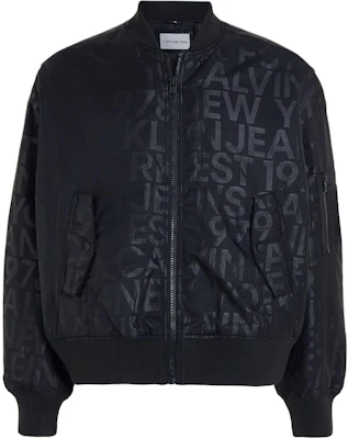 Calvin Klein Jaket Bomber Zip-Up Logo Penuh Hitam (European Fit) J30J324658-0GL Buy Calvin Klein Jaket Bomber Zip-Up Logo Penuh Hitam (European Fit) J30J324658-0GL