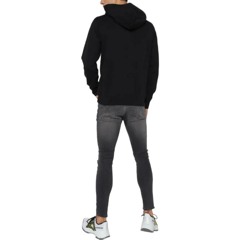 Shop 卡尔文·克莱因 FW22 黑色印花休闲连帽衫. J30J320805-0GK