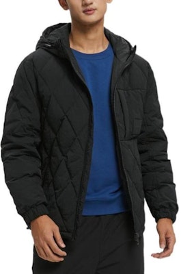 Calvin Klein FW22 Black Quilted Down Jacket with Hood and Solid Design J322174-BEH Shop Calvin Klein FW22 Black Quilted Down Jacket with Hood and Solid Design J322174-BEH