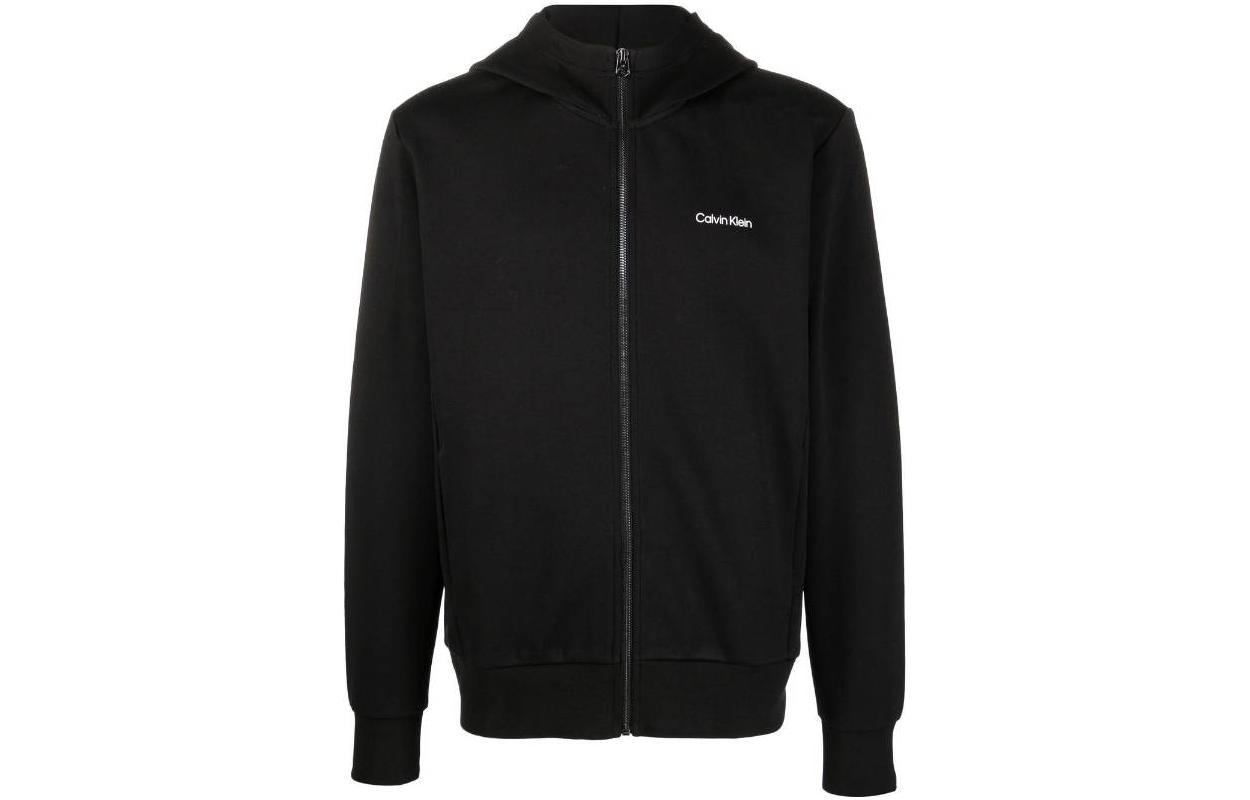 Calvin Klein FW22 Alphabet Print Zip Hoodie Black K10K109697-BEH