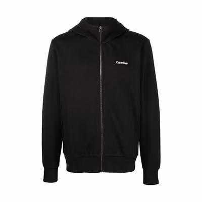 Calvin Klein FW22 Alphabet Print Zip Hoodie Black K10K109697-BEH