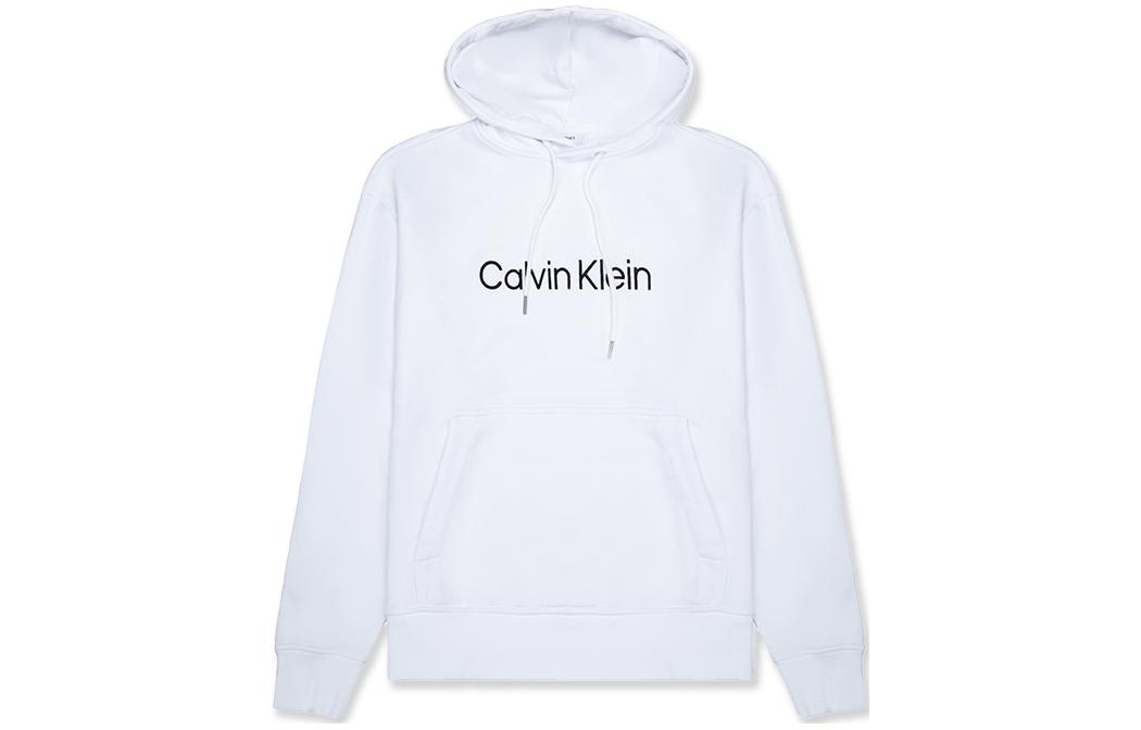 Calvin Klein FW22 Embroidered Logo Hoodie White Mens 40CM271-540