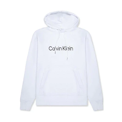 Calvin Klein FW22 Embroidered Logo Hoodie White Mens 40CM271-540