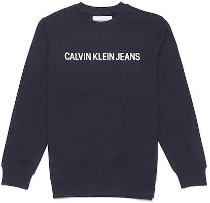 Calvin Klein FW22 Letter Print Crewneck Pullover Sweatshirt Blue () J30J307757-402 Buy Calvin Klein FW22 Letter Print Crewneck Pullover Sweatshirt Blue () J30J307757-402