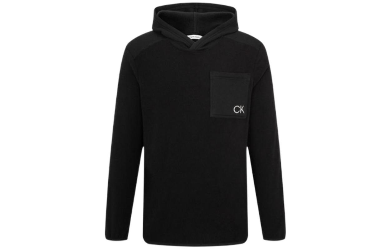 Calvin Klein FW22 Logo Embroidered Hoodie Black 40KC439-BAE
