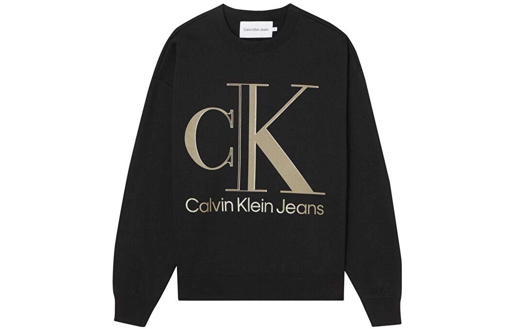 Calvin Klein FW22 Logo Graphic Crewneck Sweatshirt Black J30J320845-BEH