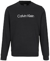 Calvin Klein FW22 Logo Print Crewneck Pullover Sweatshirt Black 00GMS2W305-BAE Calvin Klein FW22 Logo Print Crewneck Pullover Sweatshirt Black 00GMS2W305-BAE