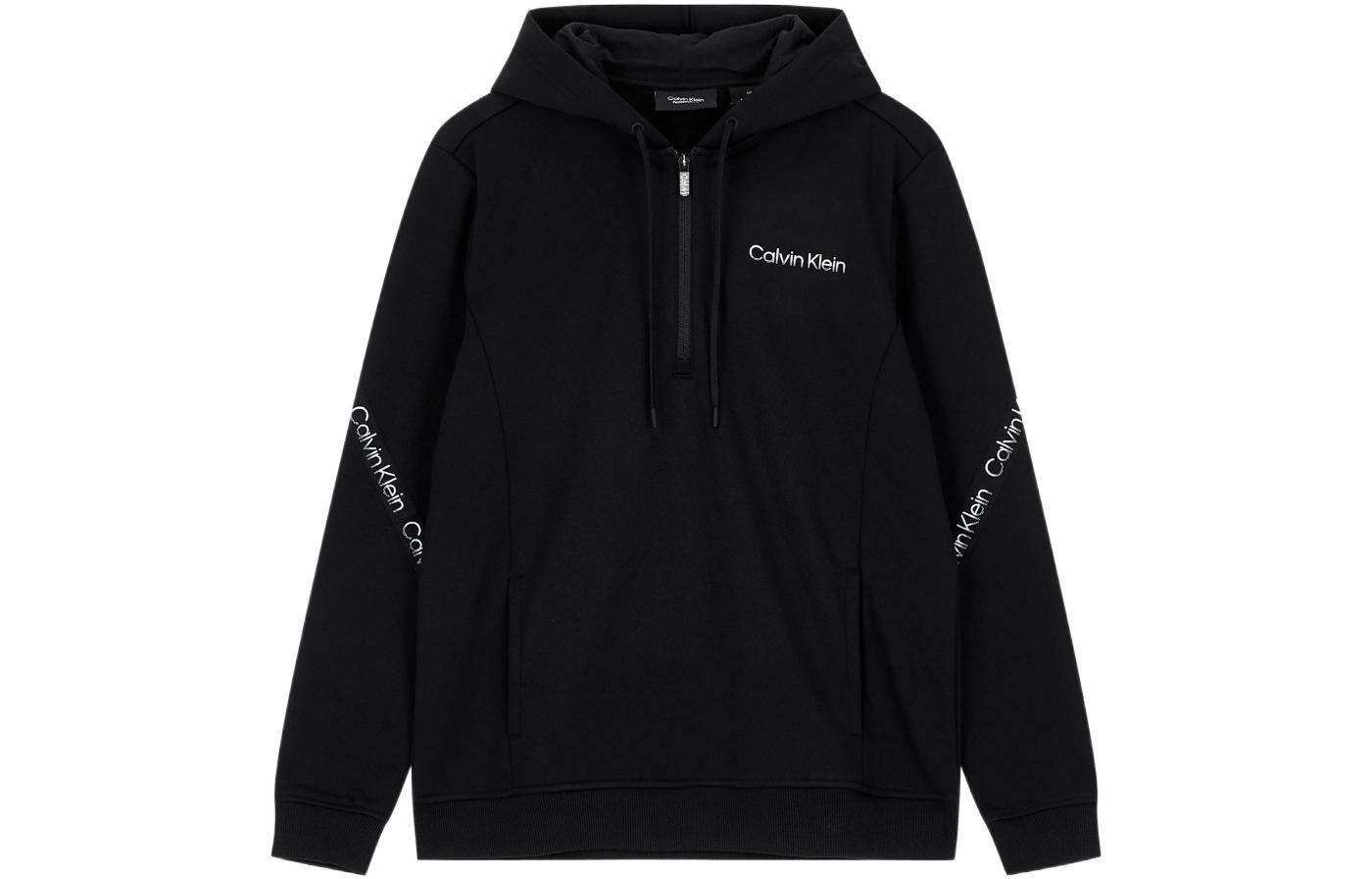 Calvin Klein FW22 Solid Logo Print Hoodie Black 4MF2W303-001