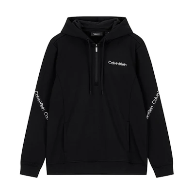 Calvin Klein FW22 Solid Logo Print Hoodie Black 4MF2W303-001
