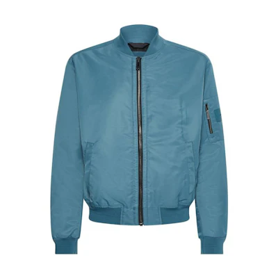 Calvin Klein FW22 Solid Patch Bomber Jacket Blue K10K109907-DAZ