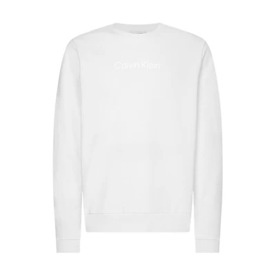 Calvin Klein FW22 White Logo Crewneck Long Sleeve Sweatshirt K10K109692-YAF