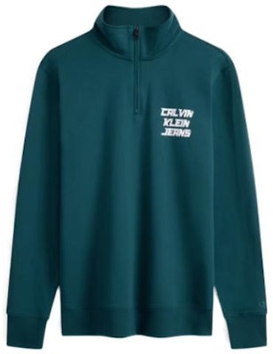 Calvin Klein FW23 Sweater Lengan Panjang Hijau Motif Alphabet Cotton J324794 Buy Calvin Klein FW23 Sweater Lengan Panjang Hijau Motif Alphabet Cotton J324794