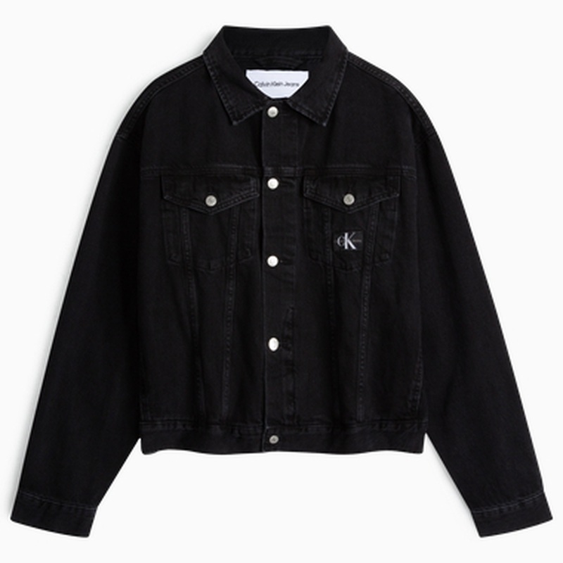 Calvin Klein FW23  Denim Jacket Black Casual Minimalist Fall Collection. J324233 圖 2