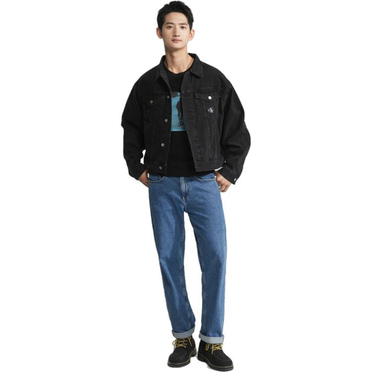 Calvin Klein FW23  Denim Jacket Black Casual Minimalist Fall Collection. J324233 圖 6