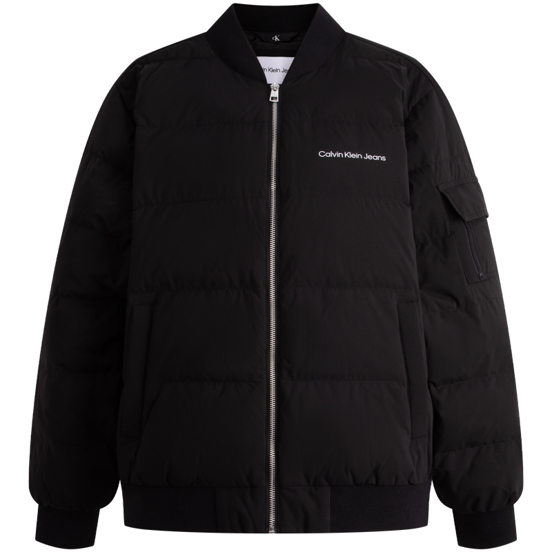 Calvin Klein FW23  Quilted Down Jacket with Minimalist Letter Print. J324342