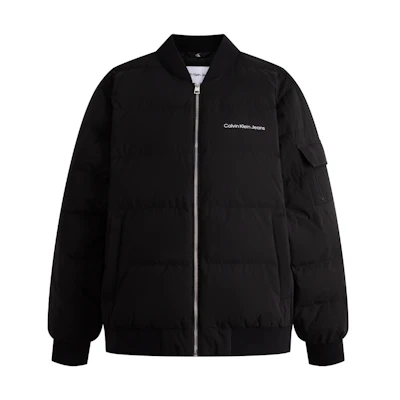 Calvin Klein FW23 Quilted Down Jacket with Minimalist Letter Print. J324342