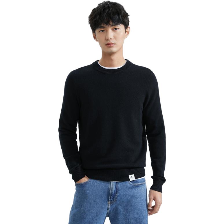 Lookbook Calvin Klein FW23 Baju Sejuk Kasual Rajut Warna Solid. J324492