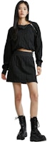 Calvin Klein FW23 Jacquard Knit Skirt Hitam Kasual. J222330 Lookbook Calvin Klein FW23 Jacquard Knit Skirt Hitam Kasual. J222330