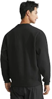 Purchase Calvin Klein FW23 Minimalist Letter V-Neck Long Sleeve Sweatshirt Black Men J323803