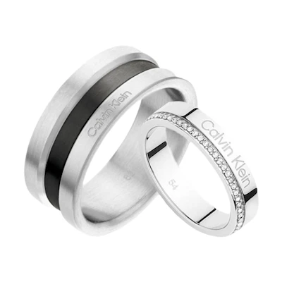 Calvin Klein Galaxy Spark Crystal Ring Unisex Couple Style. 35000061CP200