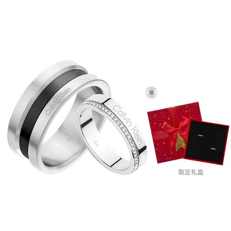 Order Calvin Klein Galaxy Spark Crystal Ring Unisex Couple Style. 35000061CP200